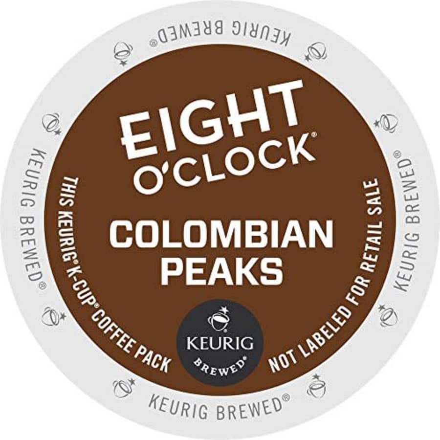 Eight O'Clock Coffee Colombian Peaks, Single-Serve Keurig K-Cup Pods, Medium Roast Coffee, 72 Count for $30 Eight O'Clock Coffee Colombian Peaks, Single-Serve Keurig K-Cup Pods, Medium Roast Coffee, 72 Count for $30