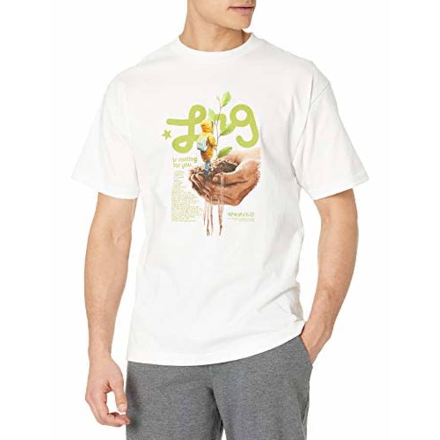 LRG Men's Graphic Designed Logo T-Shirt, Rooting White, X-Large for $19 LRG Men's Graphic Designed Logo T-Shirt, Rooting White, X-Large for $19