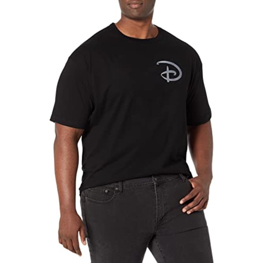 Disney Big & Tall Logo D Pocket Men's Tops Short Sleeve Tee Shirt, Black, X-Large Tall for $15 Disney Big & Tall Logo D Pocket Men's Tops Short Sleeve Tee Shirt, Black, X-Large Tall for $15