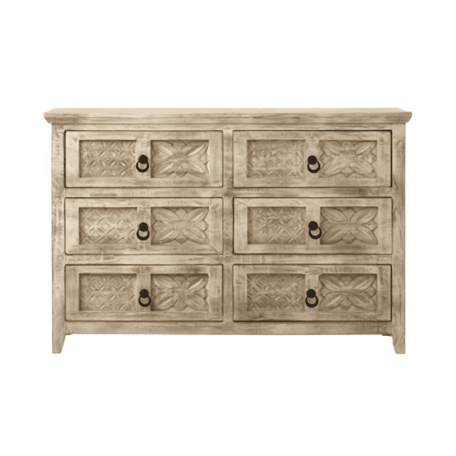 Home Decorators Collection Print Block Solid Mango Wood 6-Drawer Dresser for $649