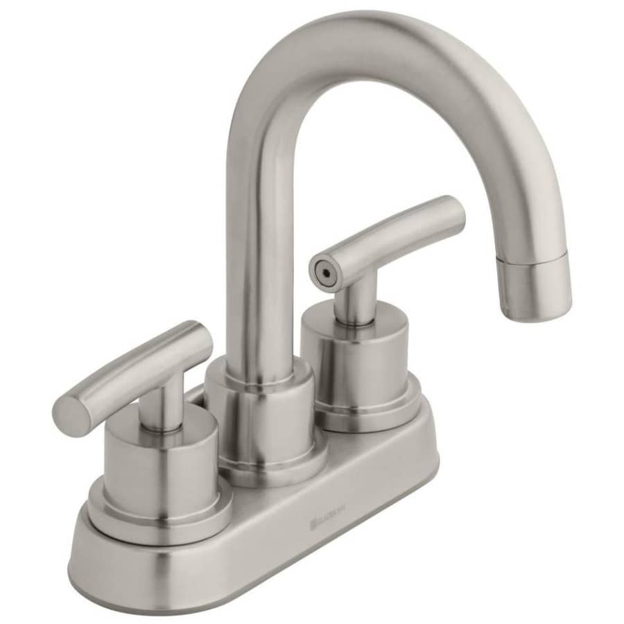 Glacier Bay Dorset 4" Centerset 2-Handle High-Arc Faucet w/ Drain Assembly for $29