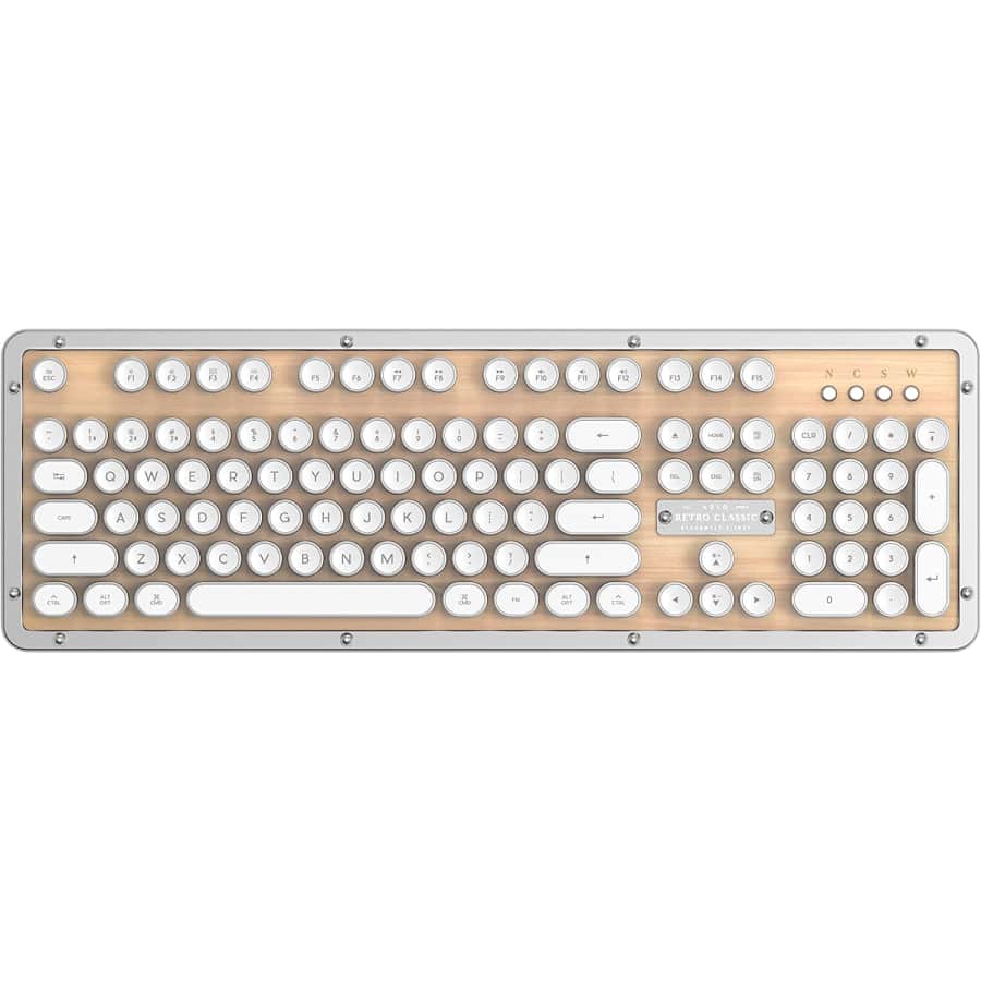 AZIO Retro Classic Bluetooth Mechanical Keyboard for $169