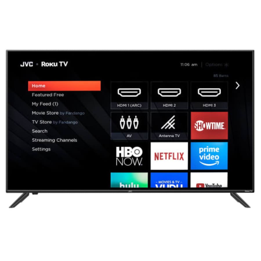 JVC 55" 4K Flat LED UHD Roku Smart Television for $300