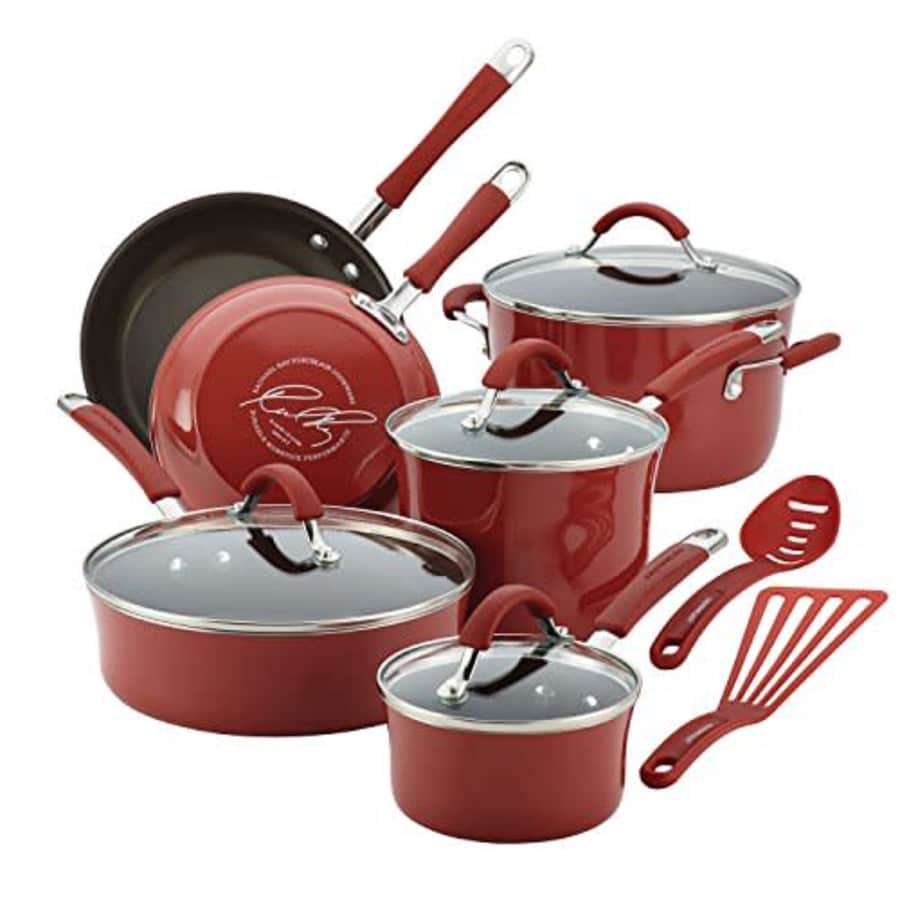 Rachael Ray Cucina 12-Piece Nonstick Cookware Set for $160 Rachael Ray Cucina 12-Piece Nonstick Cookware Set for $160
