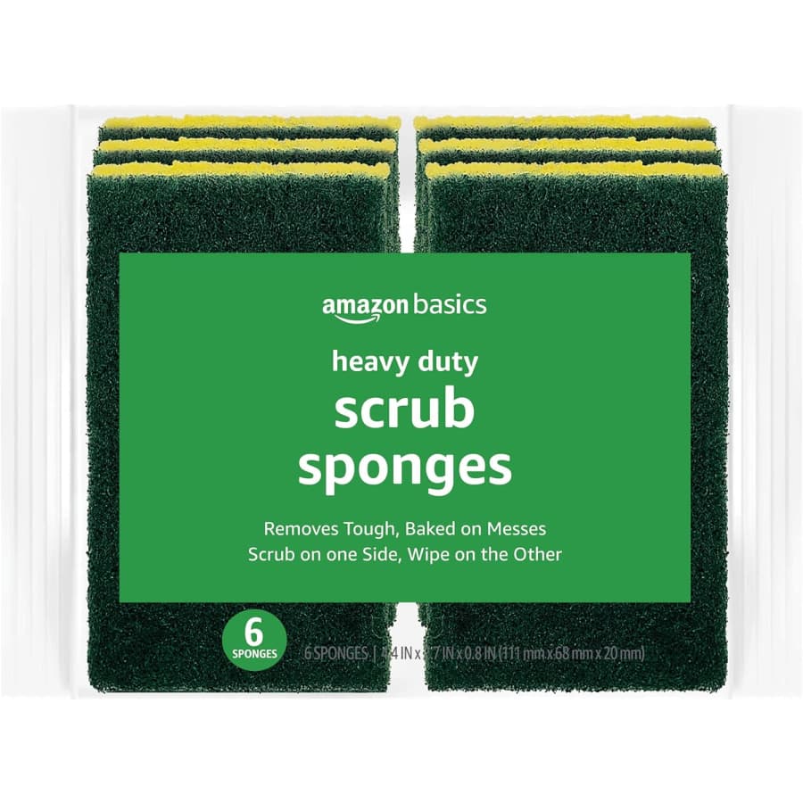 Amazon Basics Heavy Duty Sponges 6-Pack for $2.75 via Sub & Save