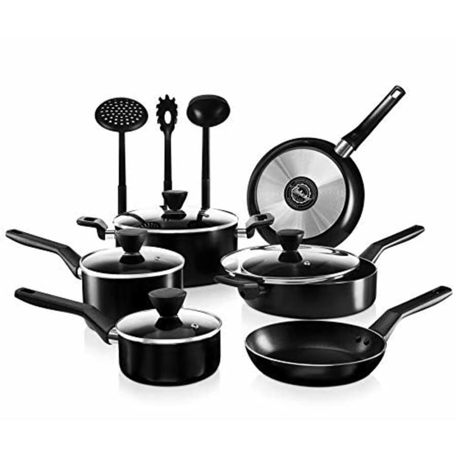 NutriChef Nonstick PTFE/PFOA/PFOS Kitchenware Pots & Pans-Stylish Kitchen Cookware, Non-Stick for $62 NutriChef Nonstick PTFE/PFOA/PFOS Kitchenware Pots & Pans-Stylish Kitchen Cookware, Non-Stick for $62