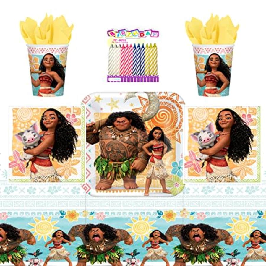 Disney Moana Birthday Party Supplies Pack Serves 16 Guests: Moana Party Supplies Dessert Plates Beverage for $19 Disney Moana Birthday Party Supplies Pack Serves 16 Guests: Moana Party Supplies Dessert Plates Beverage for $19