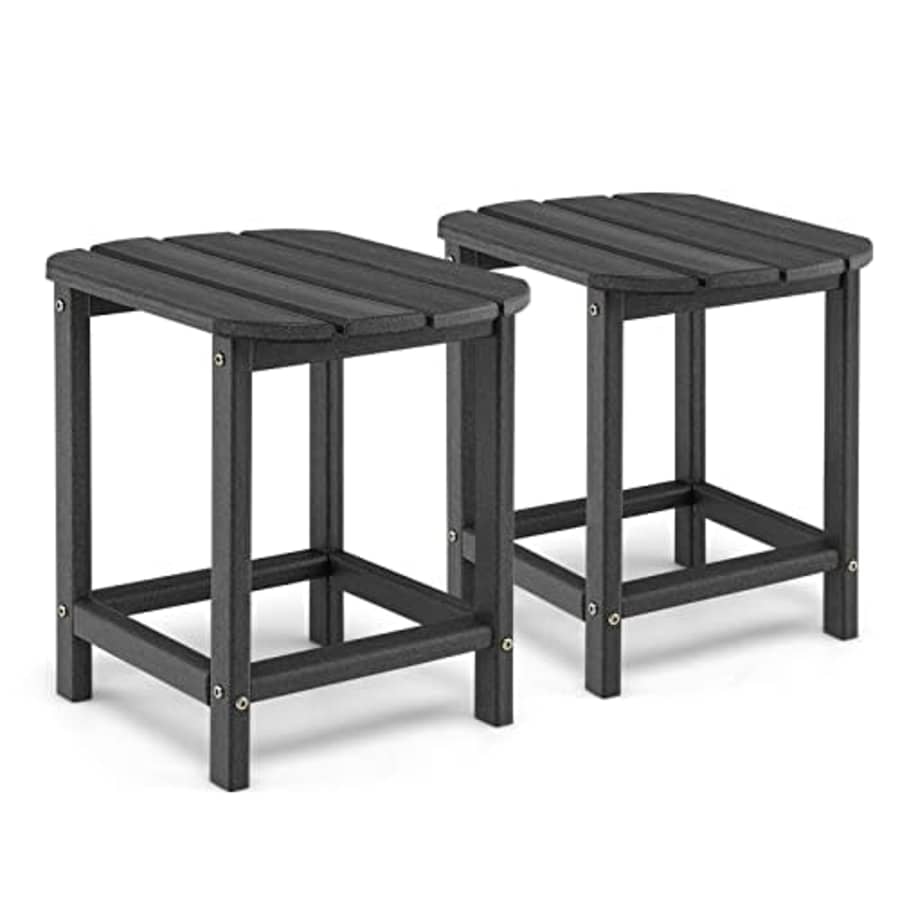Giantex 2Pcs Outdoor Side Table - 18" Patio Adirondack Table, Weather Resistant, 200 Lbs Capacity, for $95 Giantex 2Pcs Outdoor Side Table - 18" Patio Adirondack Table, Weather Resistant, 200 Lbs Capacity, for $95