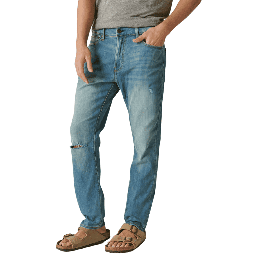Lucky Brand Men's 411 Athletic Taper Jeans for $20 Lucky Brand Men's 411 Athletic Taper Jeans for $20