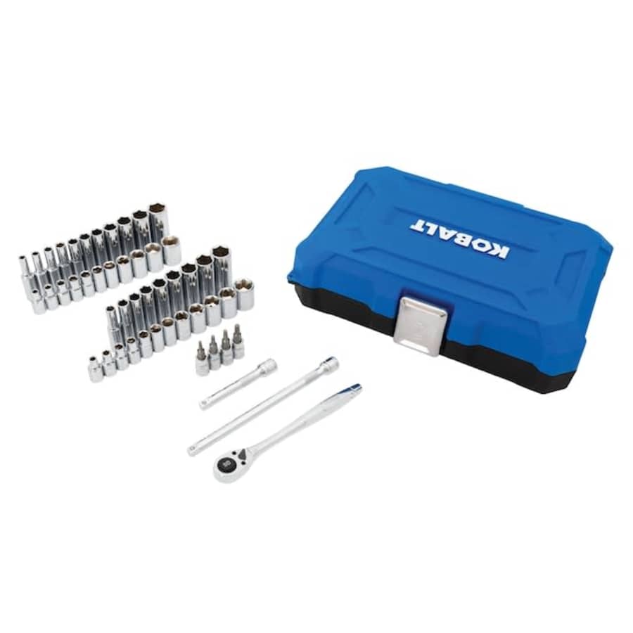 Kobalt 50-Piece SAE and Metric Mechanics Tool Set for $20
