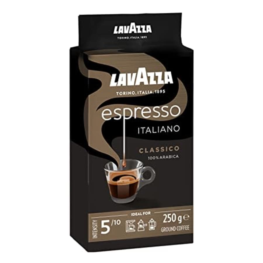 Espresso Crema and Gusto (Lavazza) Ground Coffee, 8.8oz (250g) for $18 Espresso Crema and Gusto (Lavazza) Ground Coffee, 8.8oz (250g) for $18