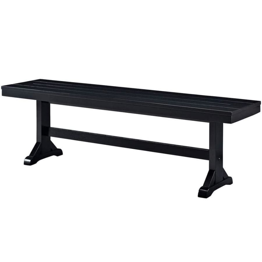 Walker Edison Millwright 60" Wood Trestle Dining Bench for $123 Walker Edison Millwright 60" Wood Trestle Dining Bench for $123