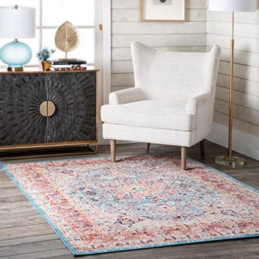 nuLOOM Paisley Verona Vintage Persian Area Rug, 4' x 6', Red for $103