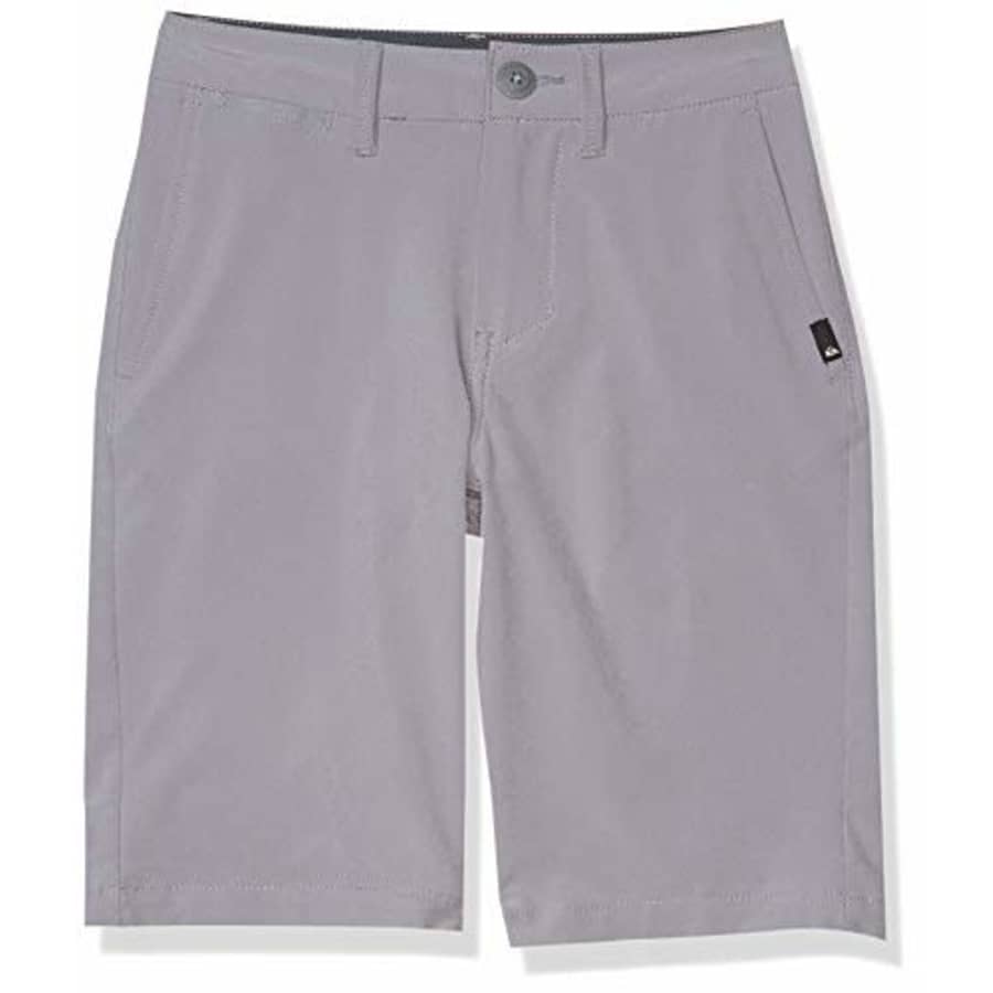 Quiksilver Boys' Little Union Amphibian Water Friendly 4 Way Stretch Hybrid Chino Short, Sleet, 5 for $22 Quiksilver Boys' Little Union Amphibian Water Friendly 4 Way Stretch Hybrid Chino Short, Sleet, 5 for $22