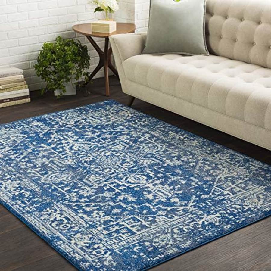 Artistic Weavers Cornell Dark Blue Updated Traditional Area Rug 5'3" x 7'3 for $179
