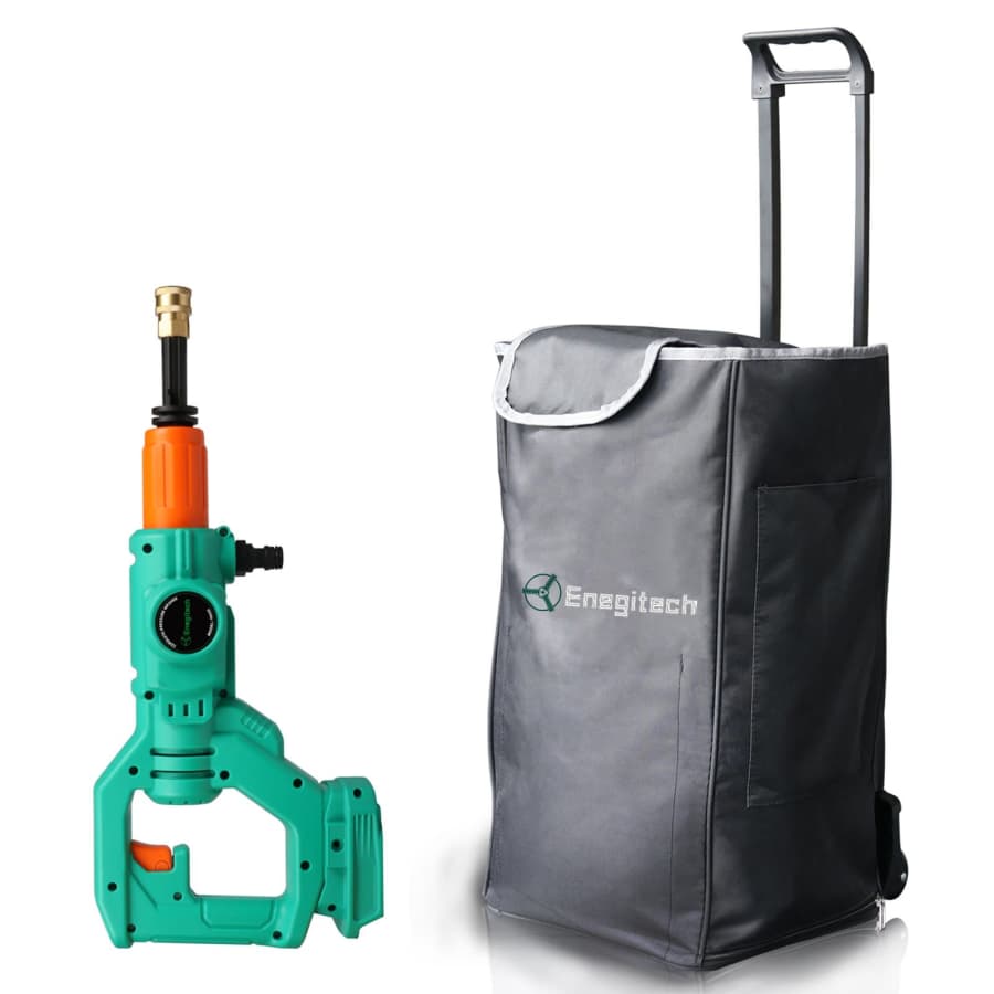 Enegitech 18V Cordless Pressure Washer w/ 50-Liter Canvas Water Tank for $115