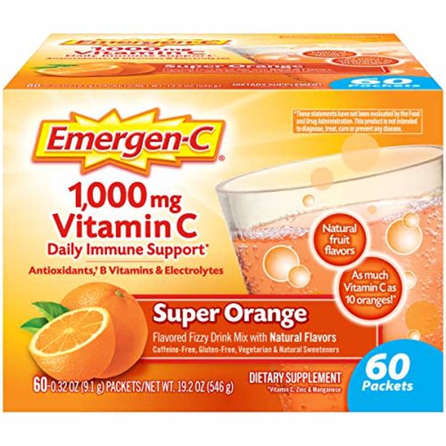 Emergen-C 1000mg Vitamin C Powder 60-Count for $30 Emergen-C 1000mg Vitamin C Powder 60-Count for $30