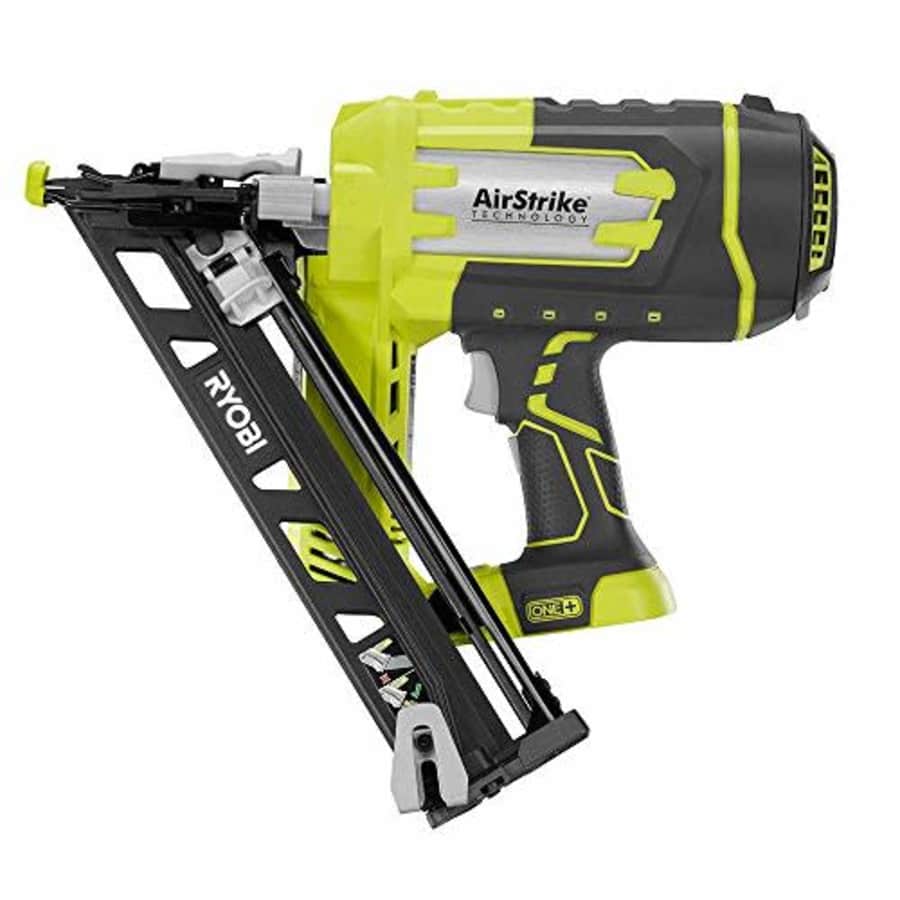 Ryobi ZRP330 ONE+ 18V Lithium-Ion AirStrike 15-Gauge Angled Finish Nailer (Bare Tool) (Renewed) for $160