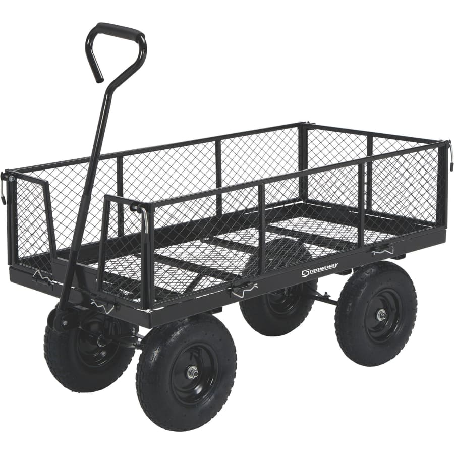 Strongway Steel Jumbo Garden Wagon for $150 Strongway Steel Jumbo Garden Wagon for $150