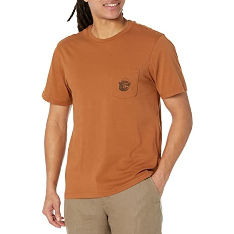 Element Men's Smokey Bear Short Sleeve Tee Shirt, Mocha Bisque, XX-Large for $14
