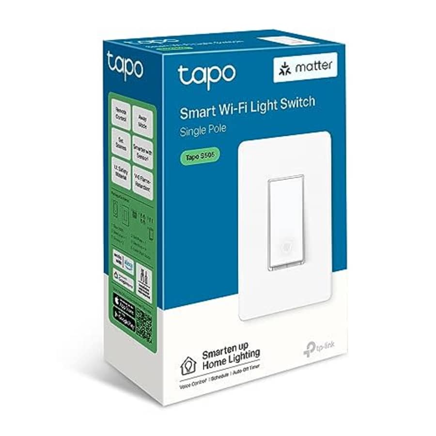TP-Link Matter Smart Single Pole Switch for $13 TP-Link Matter Smart Single Pole Switch for $13