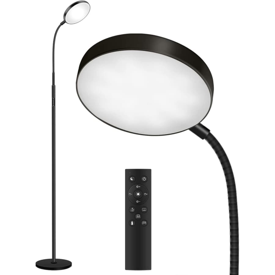 Joofo Gooseneck LED Floor Lamp for $28