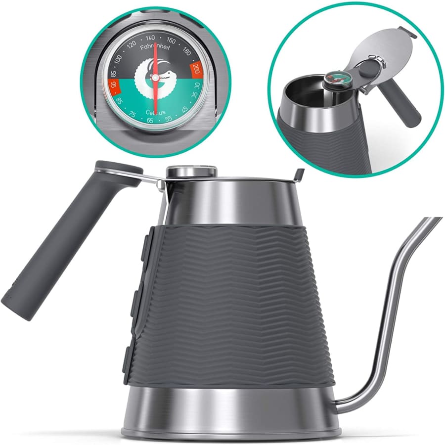 Coffee Gator 52-oz. Gooseneck Kettle w/ Thermometer for $32 Coffee Gator 52-oz. Gooseneck Kettle w/ Thermometer for $32