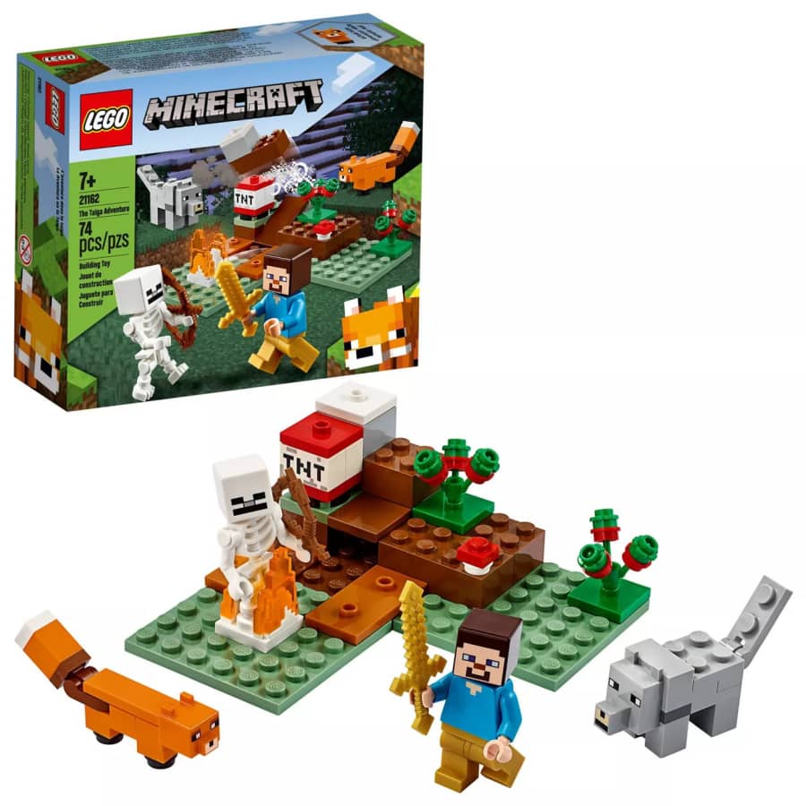 LEGO Minecraft The Taiga Adventure Building Set for $8