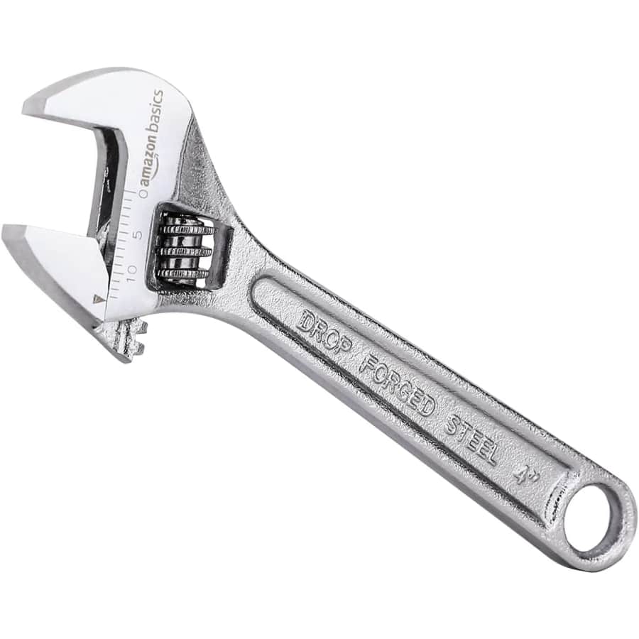Amazon Basics 4" Adjustable Wrench for $5
