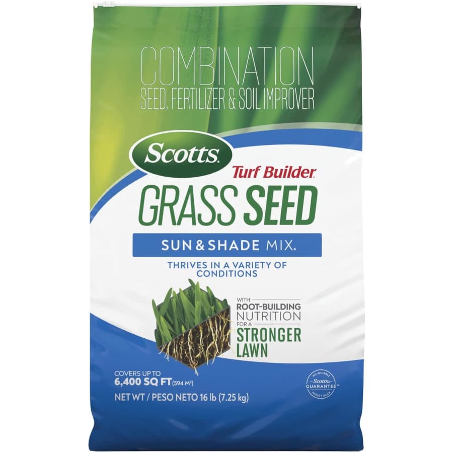 Scotts Turf Builder Grass Seed Sun & Shade Mix 16-lb. Bag for $84 Scotts Turf Builder Grass Seed Sun & Shade Mix 16-lb. Bag for $84
