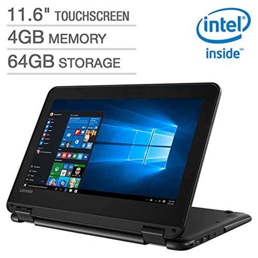 2019 New Lenovo 300e Flagship 2-in-1 Laptop/Tablet for Business or Education, 11.6" HD IPS for $200