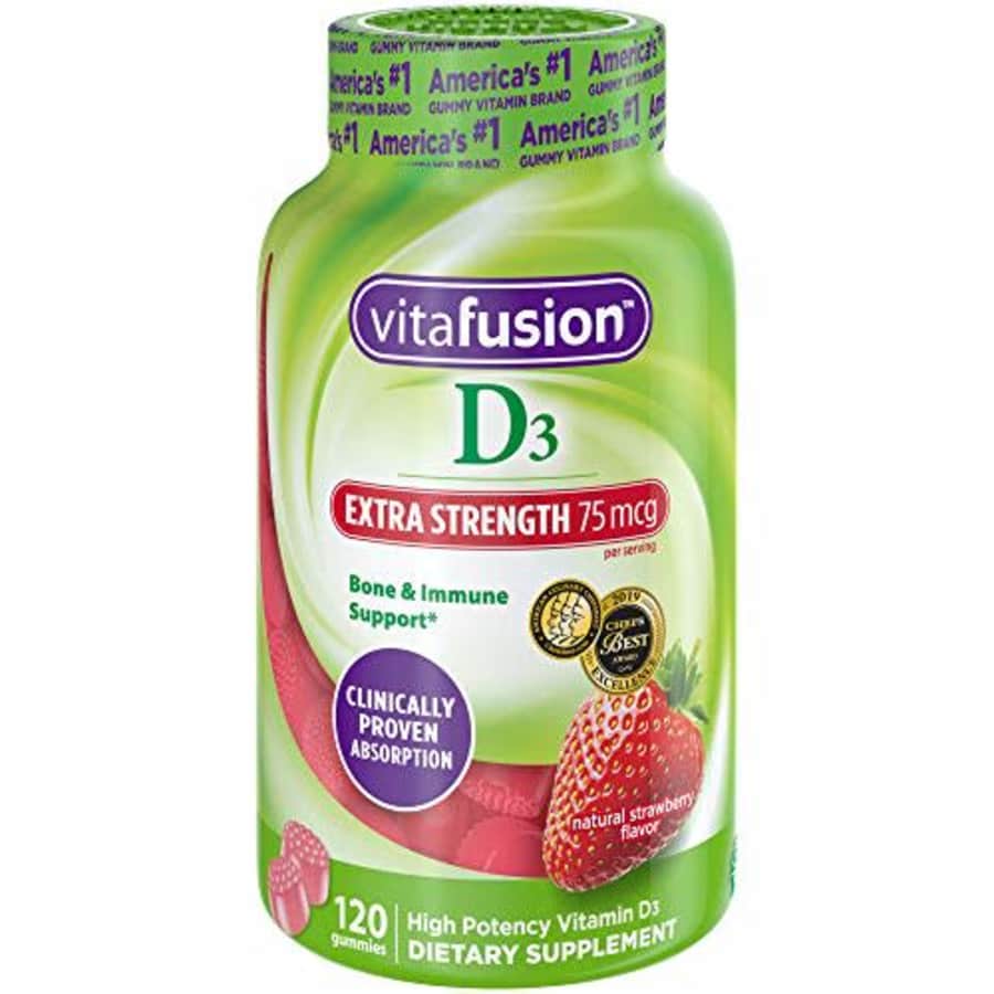 Vitafusion Extra Strength Vitamin D3 Gummy Vitamins, 120 ct for $10