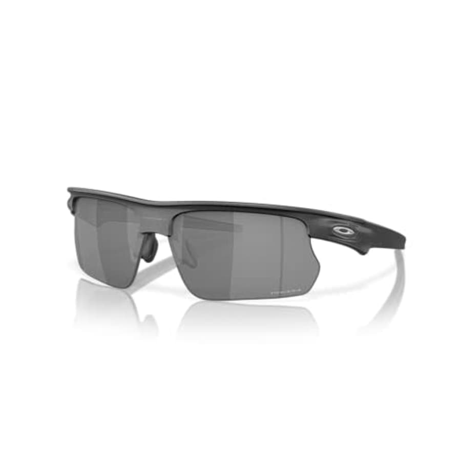Oakley OO9400 Bisphaera Rectangular Sunglasses, Steel/Prizm Black, 68 mm for $194