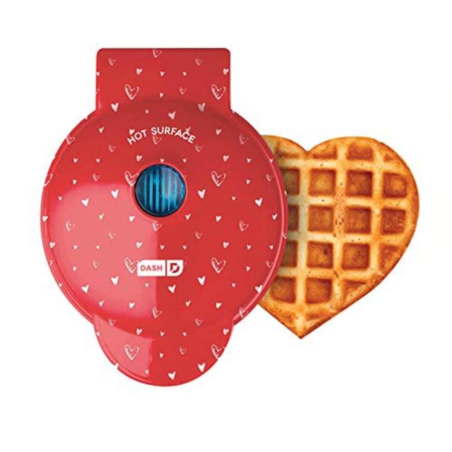 Dash DMWH100HP Machine for Individual, Paninis, Hash Browns, & other Mini waffle maker, 4 inch, Red for $19 Dash DMWH100HP Machine for Individual, Paninis, Hash Browns, & other Mini waffle maker, 4 inch, Red for $19