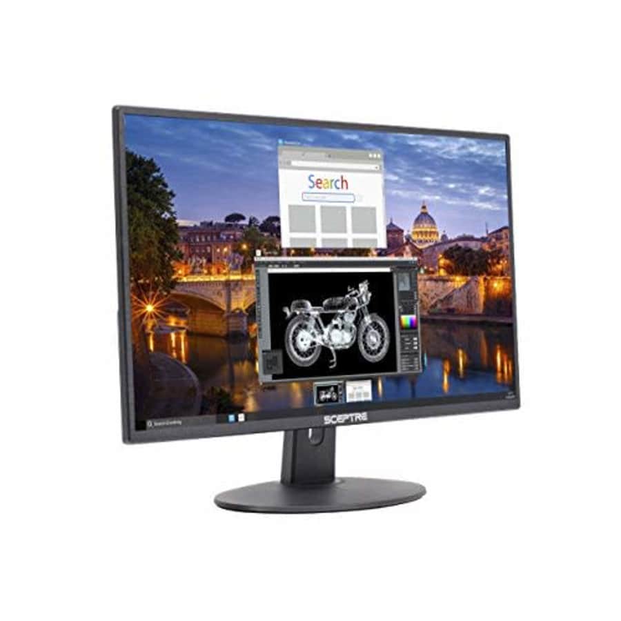 Sceptre E225W-19203R 22" Ultra Thin 75Hz 1080p LED Monitor 2x HDMI VGA Build-in Speakers, Metallic for $219