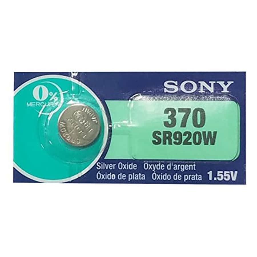 Sony 370 (SR920W) 1.55V Silver Oxide 0% Hg Mercury Free Watch Battery (20 Batteries) for $39