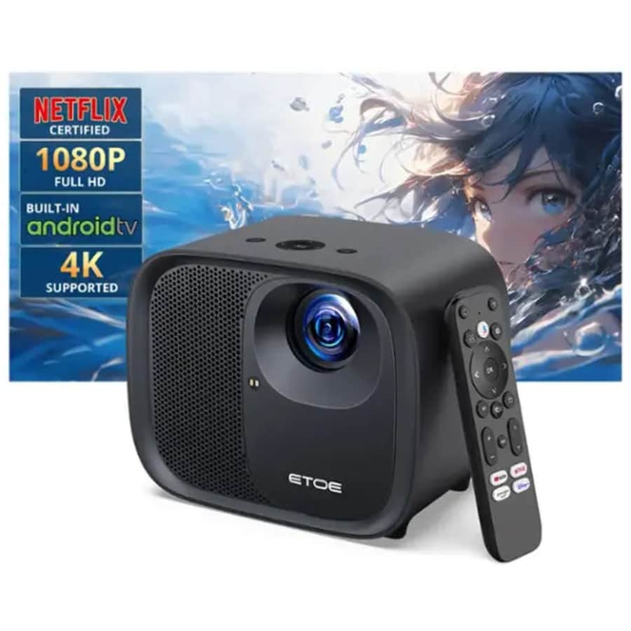 Etoe E3 Pro Android TV Projector for $180 Etoe E3 Pro Android TV Projector for $180