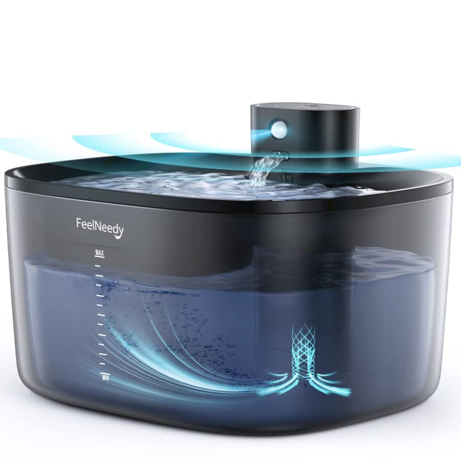 4L Pumpless Pet Water Fountain for $24