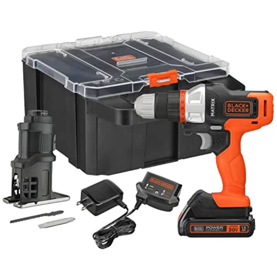 Black+Decker Matrix 20V Max Drill + Jigsaw Combo Kit for $88