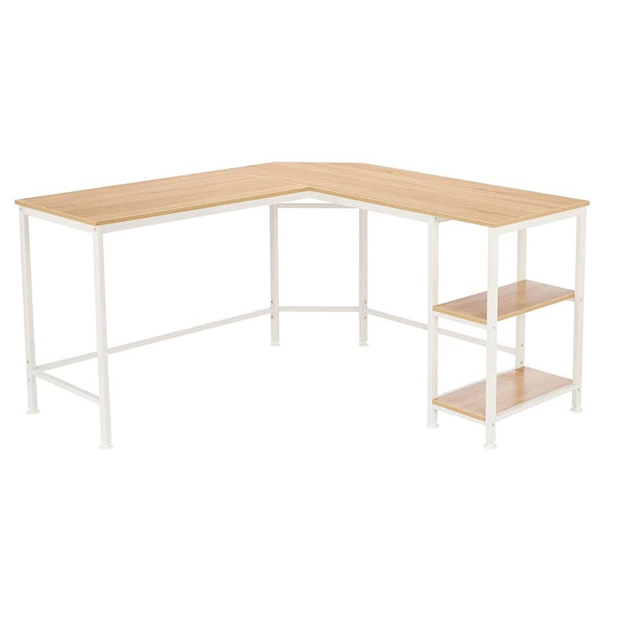 AmazonBasics L-Shape Computer Desk for $114 AmazonBasics L-Shape Computer Desk for $114