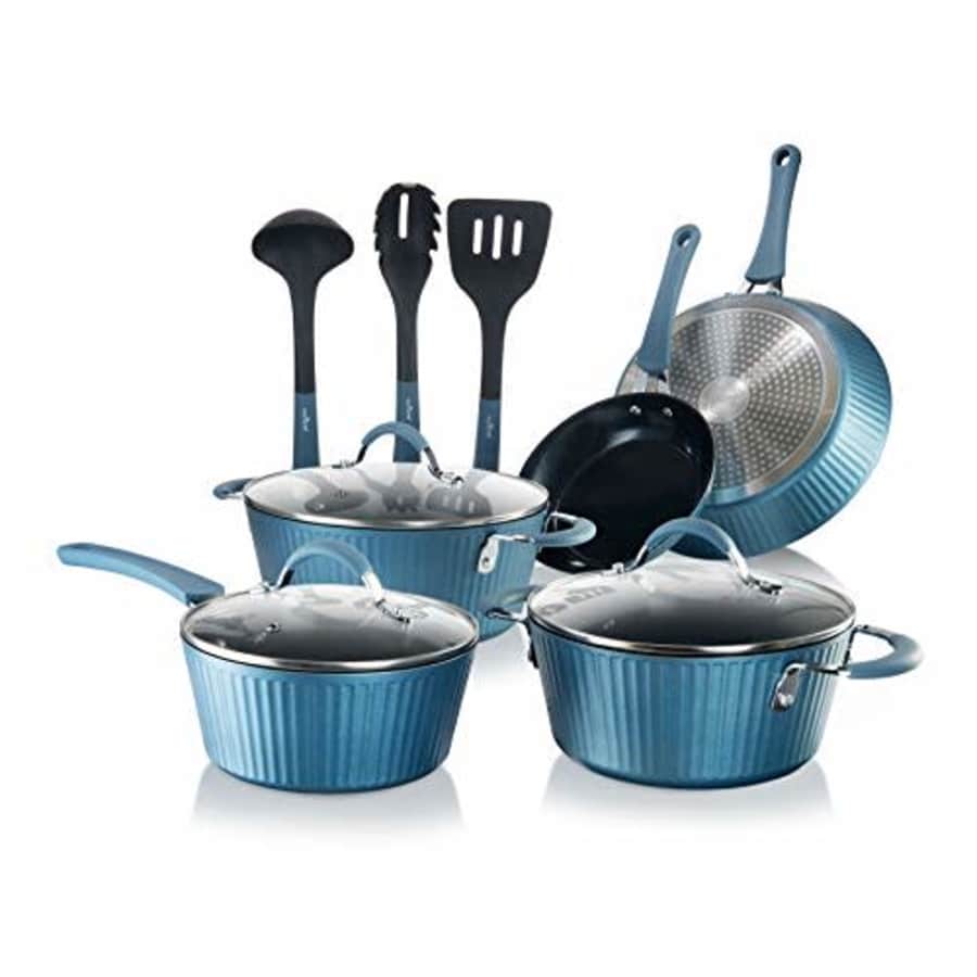 NutriChef Nonstick Cookware Excilon Home Kitchen Ware Pots & Pan Set with Saucepan, Frying Pans, for $117 NutriChef Nonstick Cookware Excilon Home Kitchen Ware Pots & Pan Set with Saucepan, Frying Pans, for $117