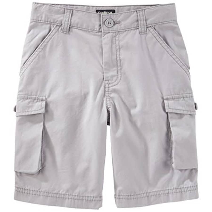 OshKosh B'Gosh Boys' Woven Short 31971010, Gray, 5 for $22