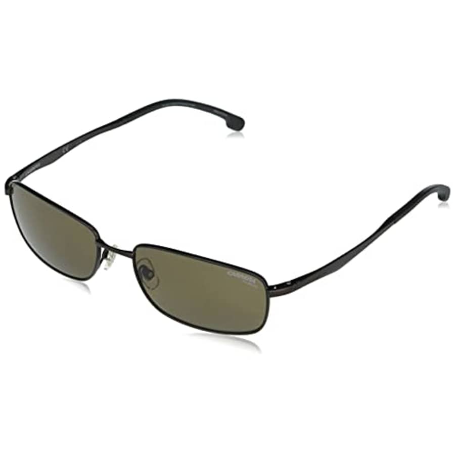 Carrera Men's 8043/S Rectangular Sunglasses, Brown/Polarized Bronze, 56mm, 18mm for $40