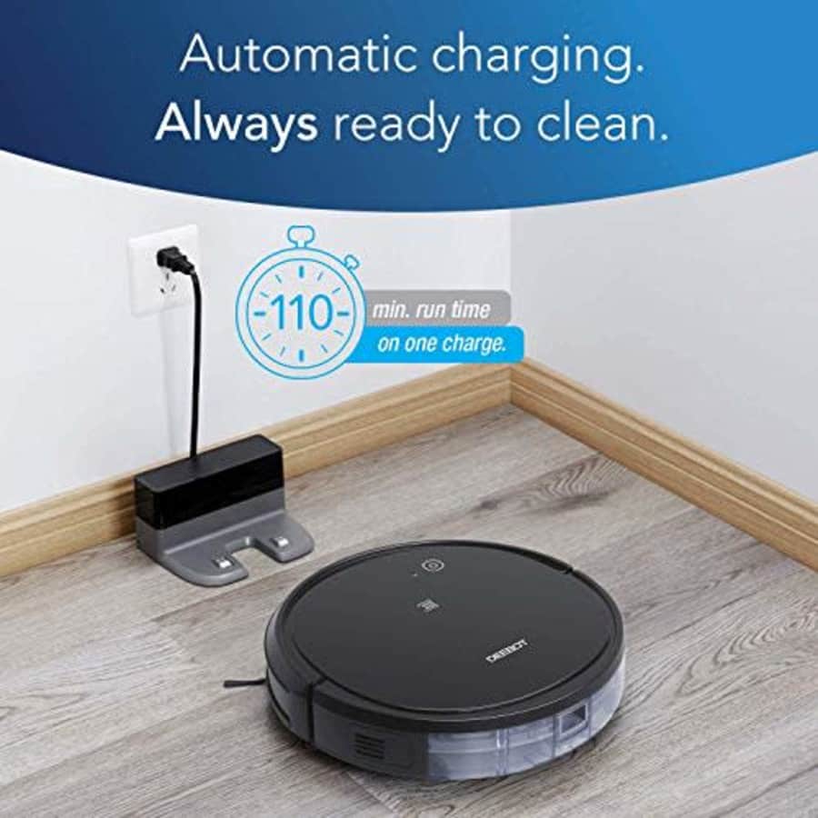 Ecovacs DEEBOT 500 Robot Vacuum Cleaner with Max Power Suction, Up to 110 min Runtime, Hard Floors for $105