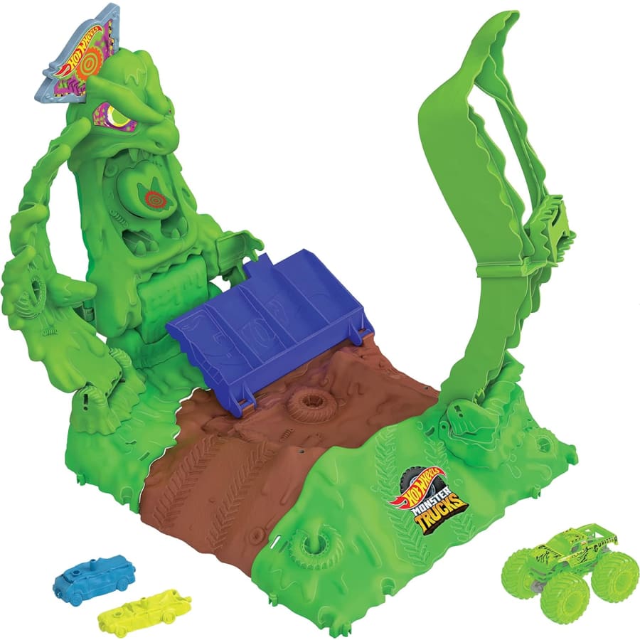 Hot Wheels Monster Trucks Arena Smashers Gunkster Ooze Battle for $17 Hot Wheels Monster Trucks Arena Smashers Gunkster Ooze Battle for $17