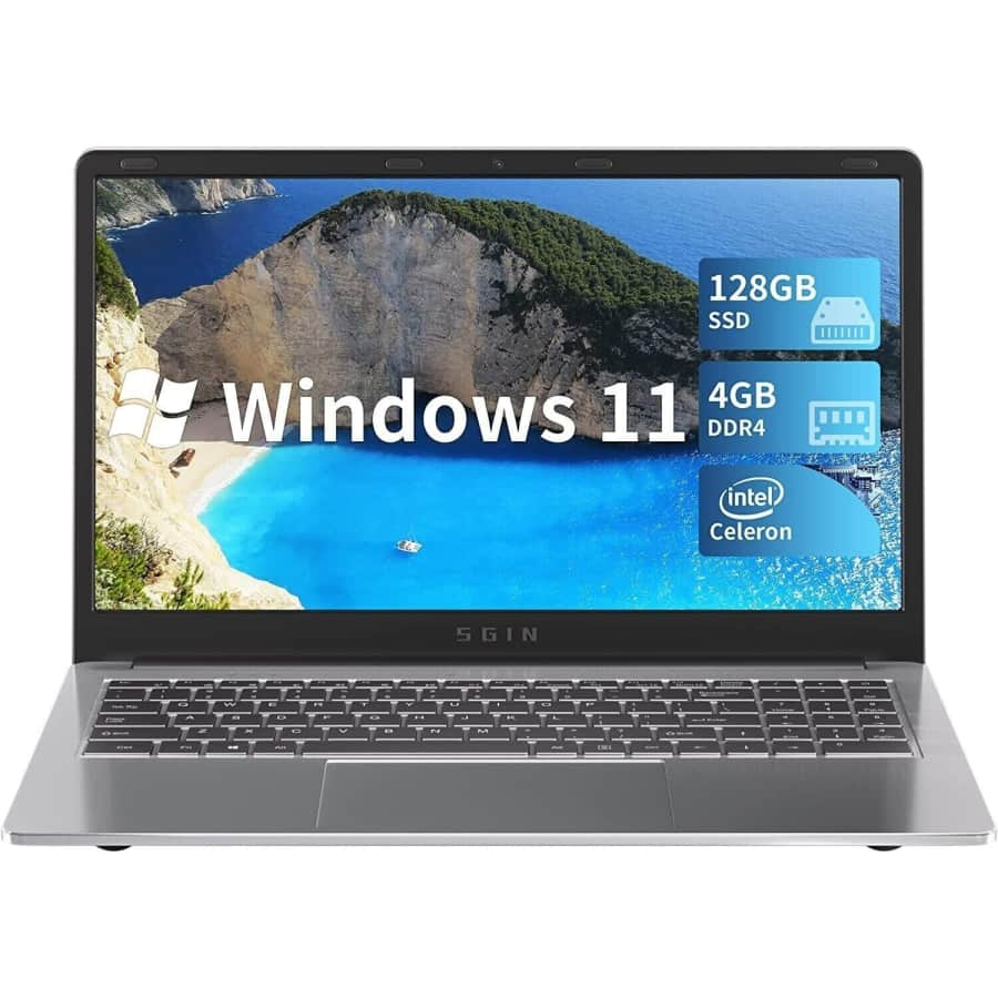 Intel Celeron N3350 15.6" Laptop w/ 128GB SSD for $127