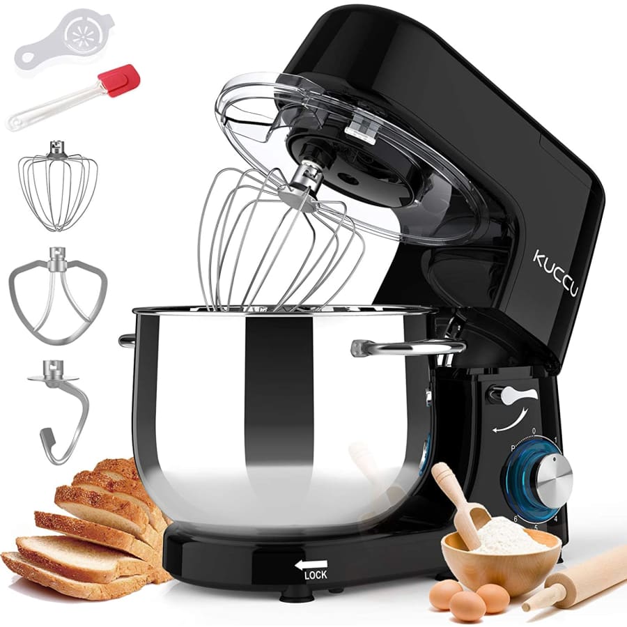 Kuccu 8.5-Quart 660W 6-Speed Stand Mixer for $106