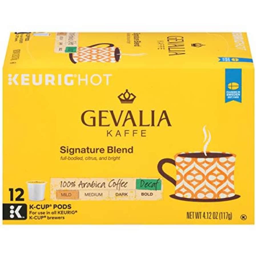 Gevalia Signature Blend Decaf Mild Roast K-Cup Coffee Pods (12 Pods) for $63
