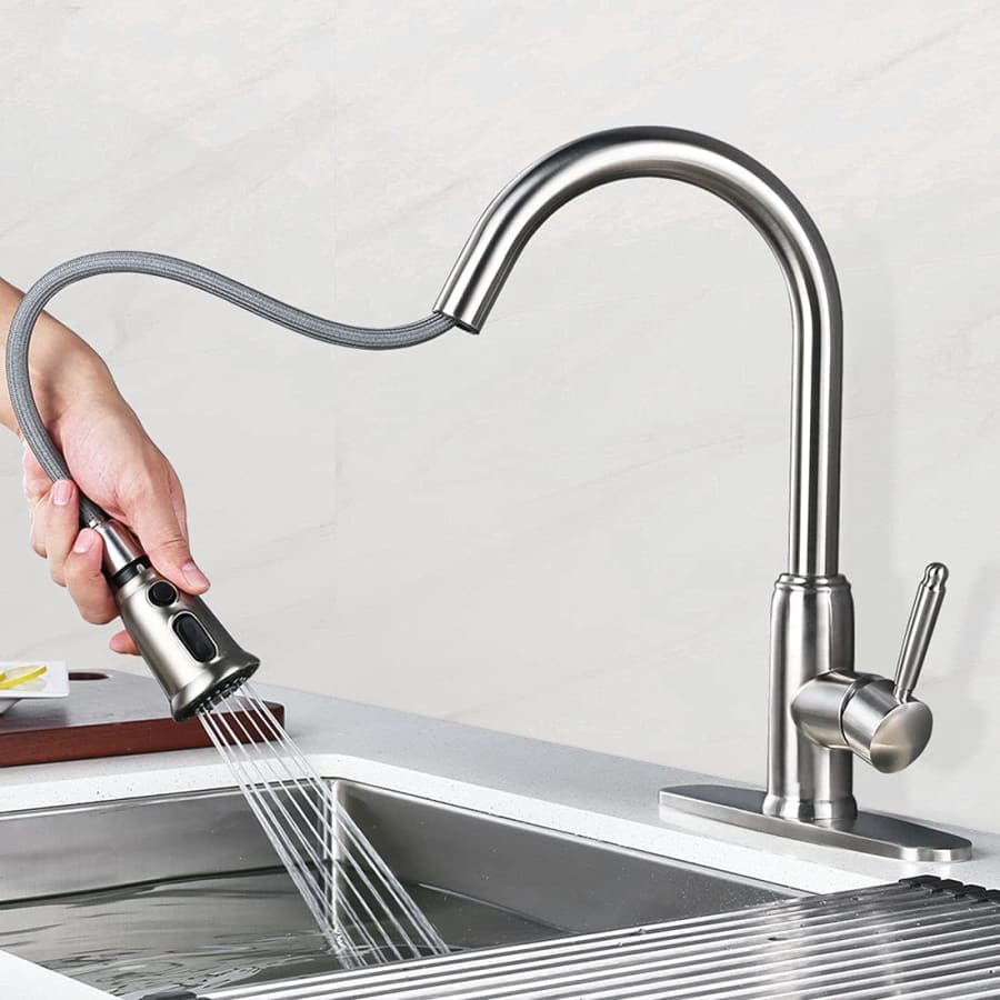 Wowow Pull Down Kitchen Faucet for $32