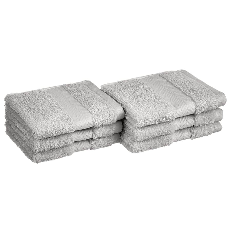 AmazonBasics Egyptian Cotton Washcloths 6-Pack for $10